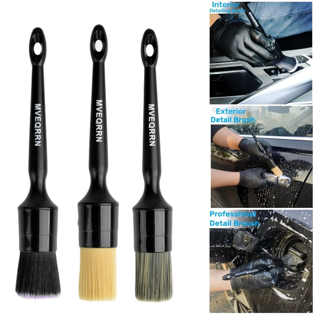MVEQRRN black ultra-soft brush for interior dashboard and leather seats.