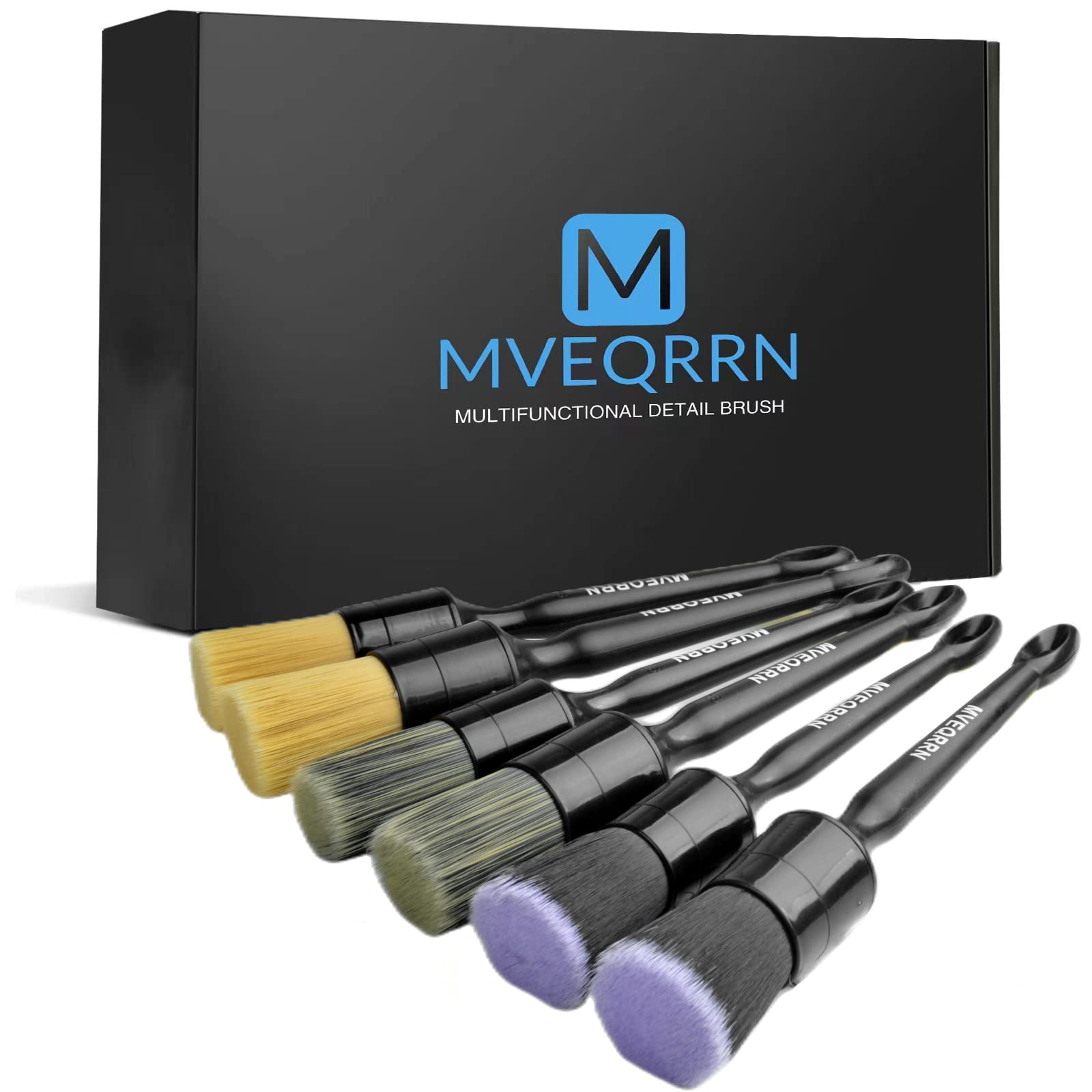 MVEQRRN boars hair brush for exterior cleaning, lifts dirt without scratching.