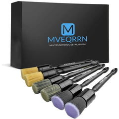 MVEQRRN boars hair brush for exterior cleaning, lifts dirt without scratching.