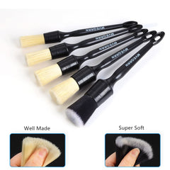 MVEQRRN boars hair detail brush No.14 for vents and grilles, flexible bristles.