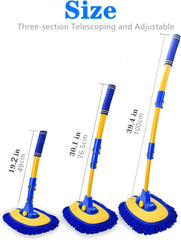 MVEQRRN car cleaning brush kit adapts to cars and home surfaces