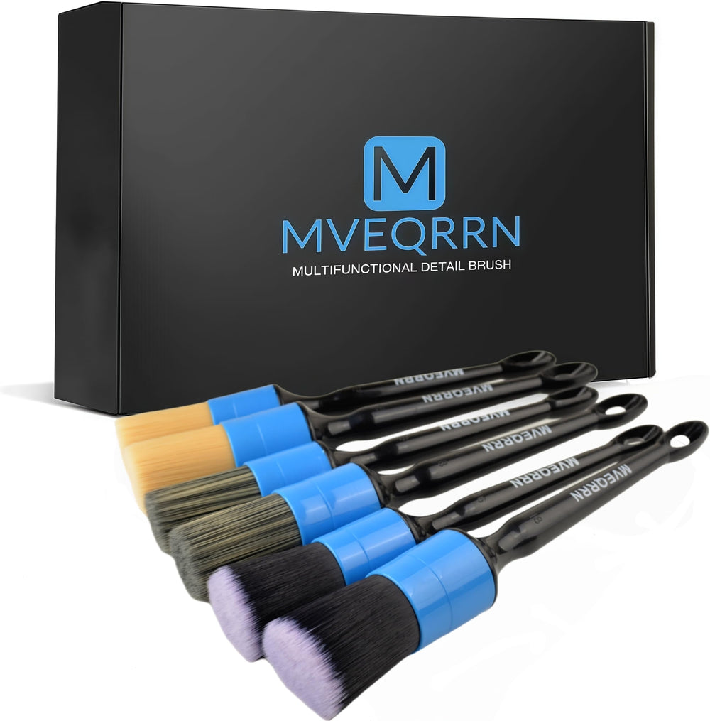 MVEQRRN detailing brush set packaged for easy car cleaning