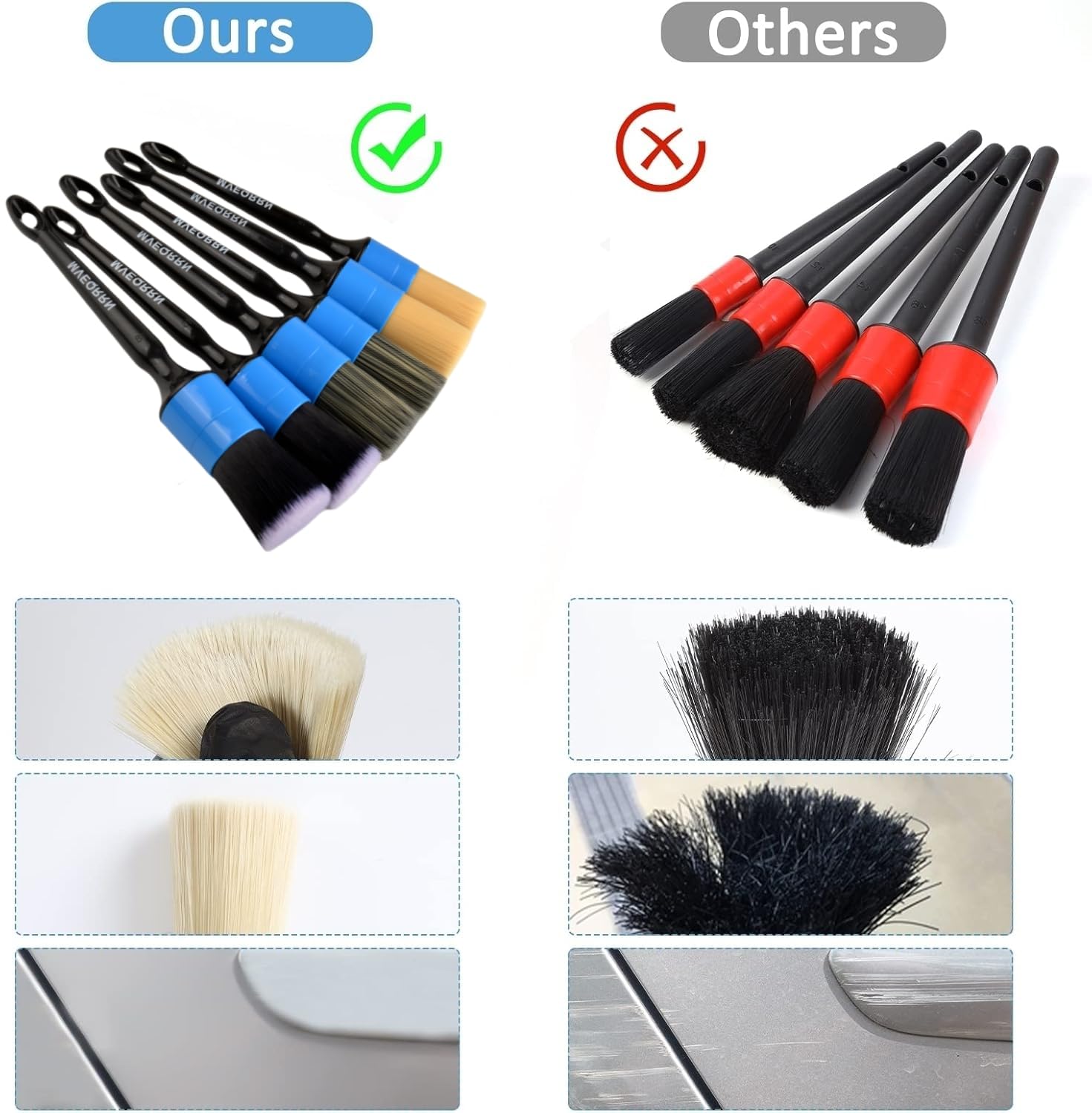 MVEQRRN ergonomic grip handle enables easy reach into tight spaces