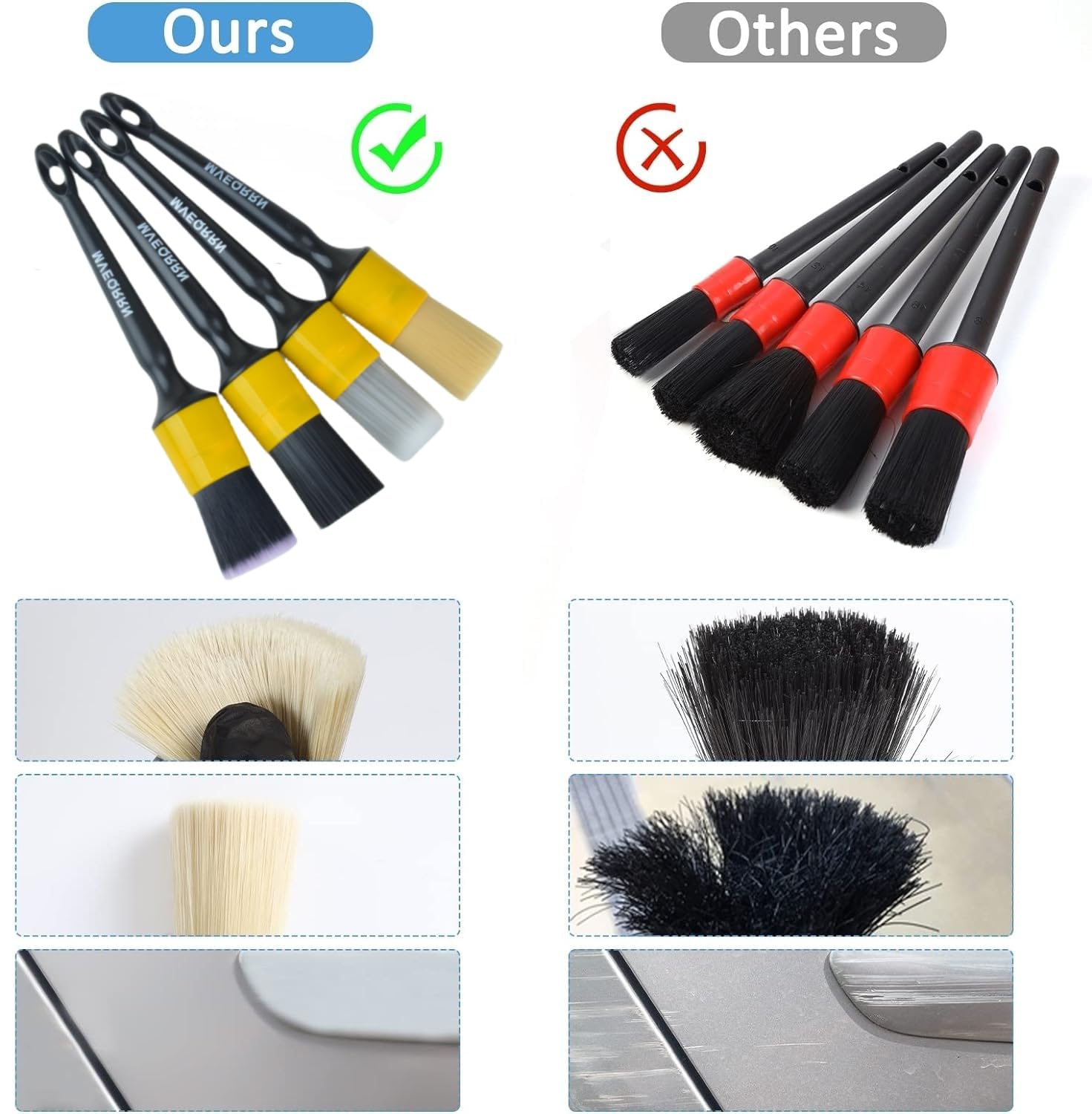 MVEQRRN multipurpose brush set for vehicle, bike, boat.