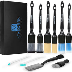 MVEQRRN soft-bristle brush set with varied bristles for scratch-free cleaning