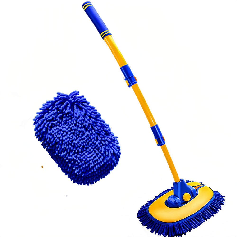 MVEQRRN upgrade car wash brush with long handle for easy roof cleaning