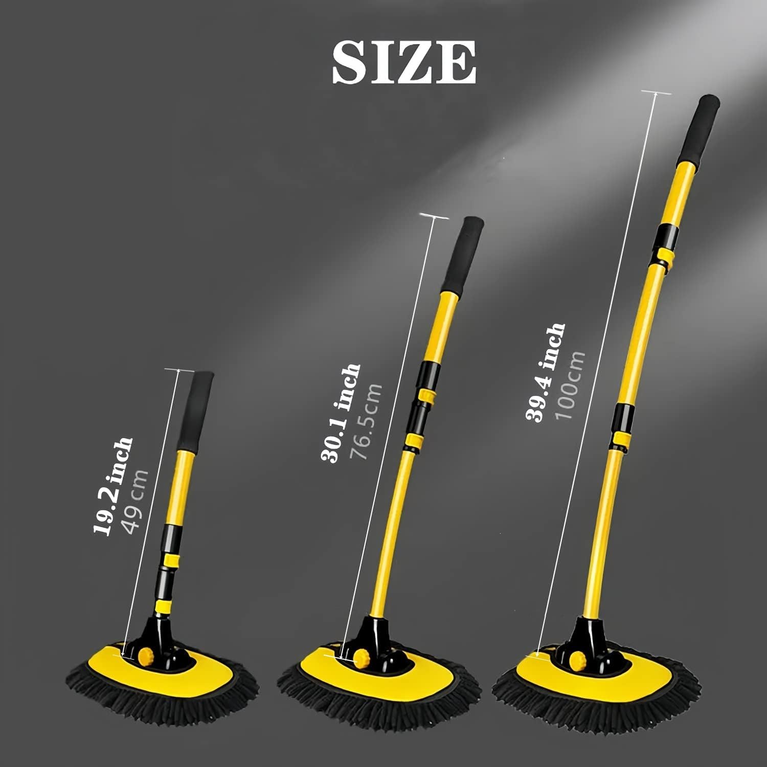 MVEQRRN microfiber chenille mop head delivers lint-free surface care
