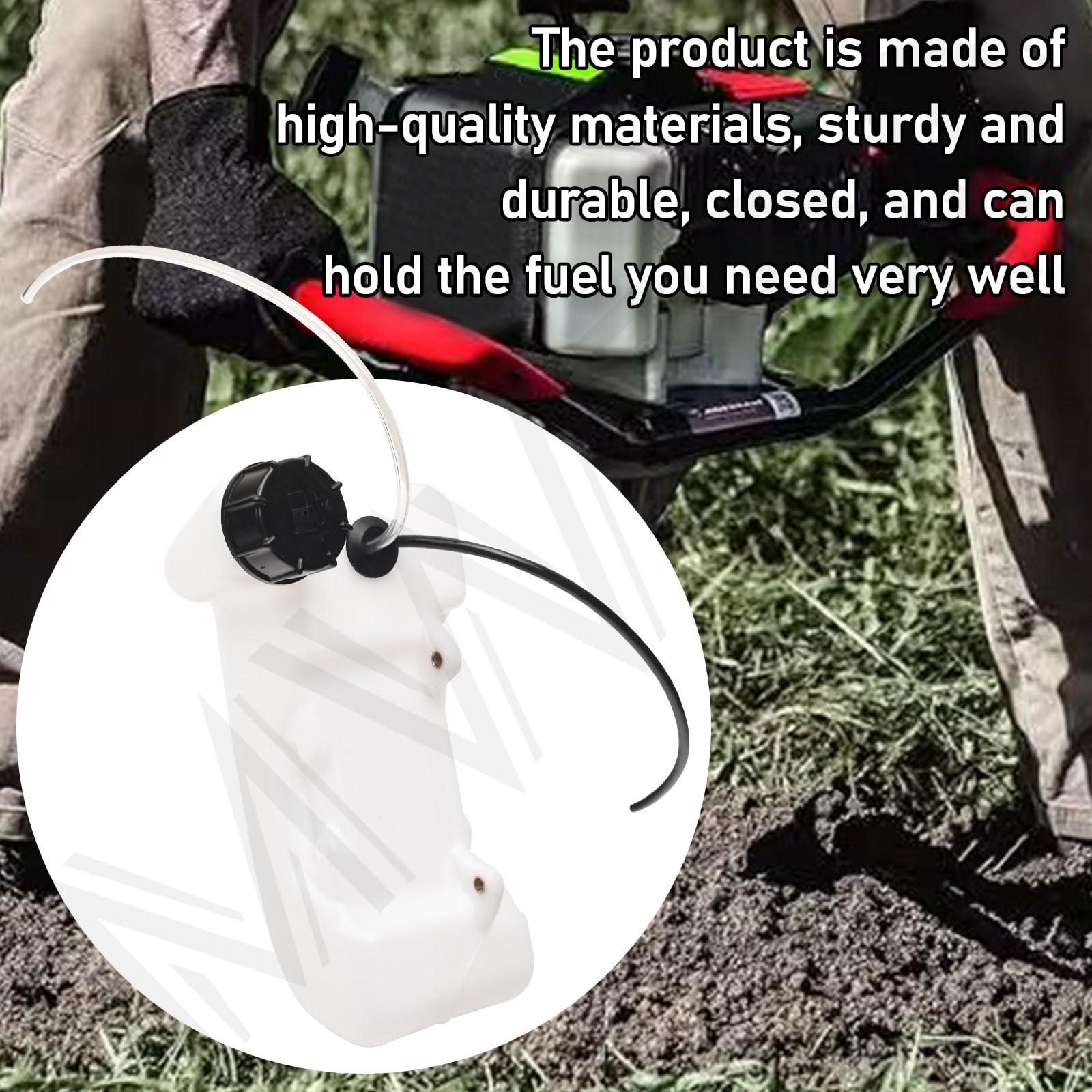 MWEDP durable fuel tank closure emphasizes leak resistance during heavy work.