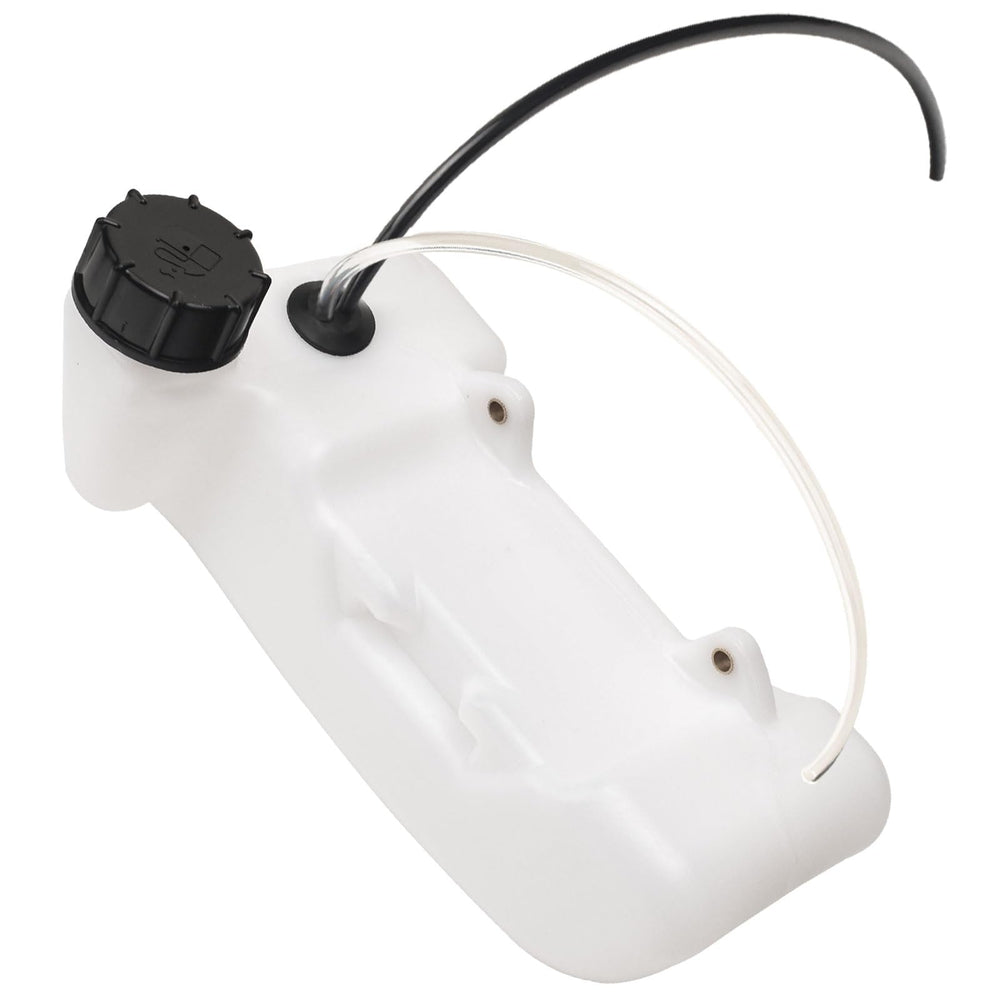 MWEDP fuel tank for Earthquake E43 auger shows secure fuel storage for quick refueling.
