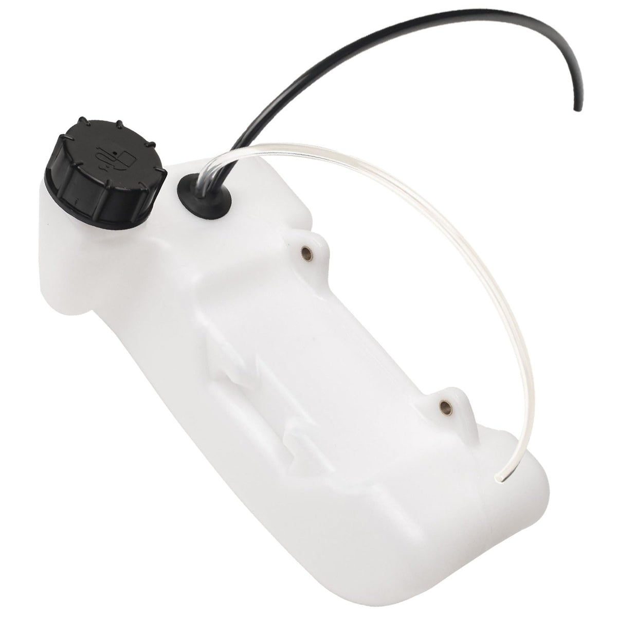 MWEDP fuel tank for Earthquake E43 auger shows secure fuel storage for quick refueling.