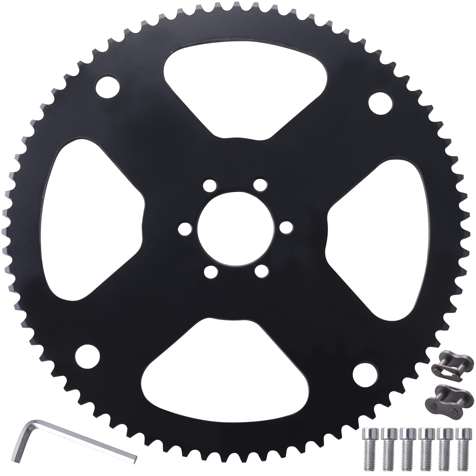 MWMNUN 35 chain 75-tooth rear sprocket back view improves drive stability