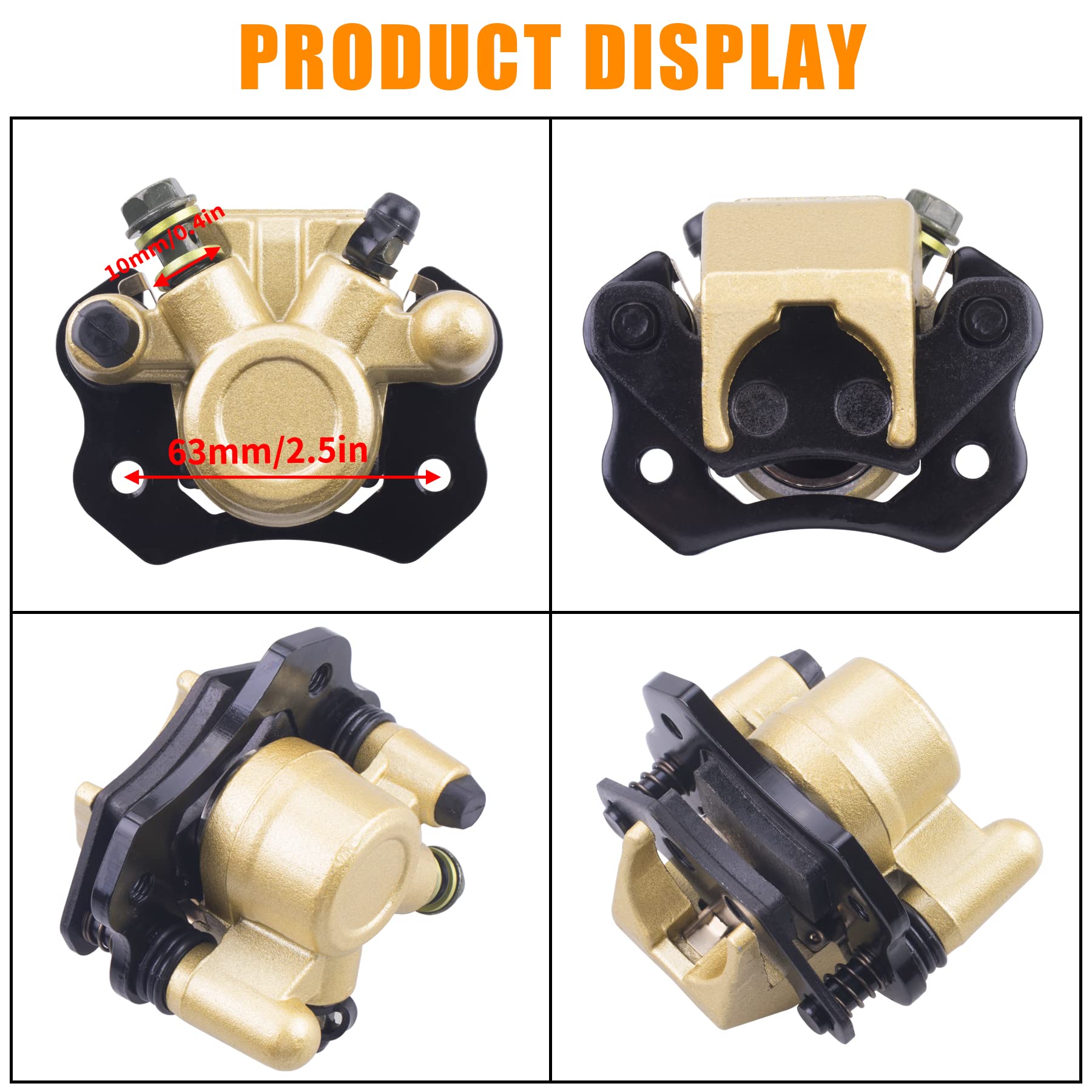 MWMNUN brake caliper banjo bolt size M10X1.25 enables standard compatibility.