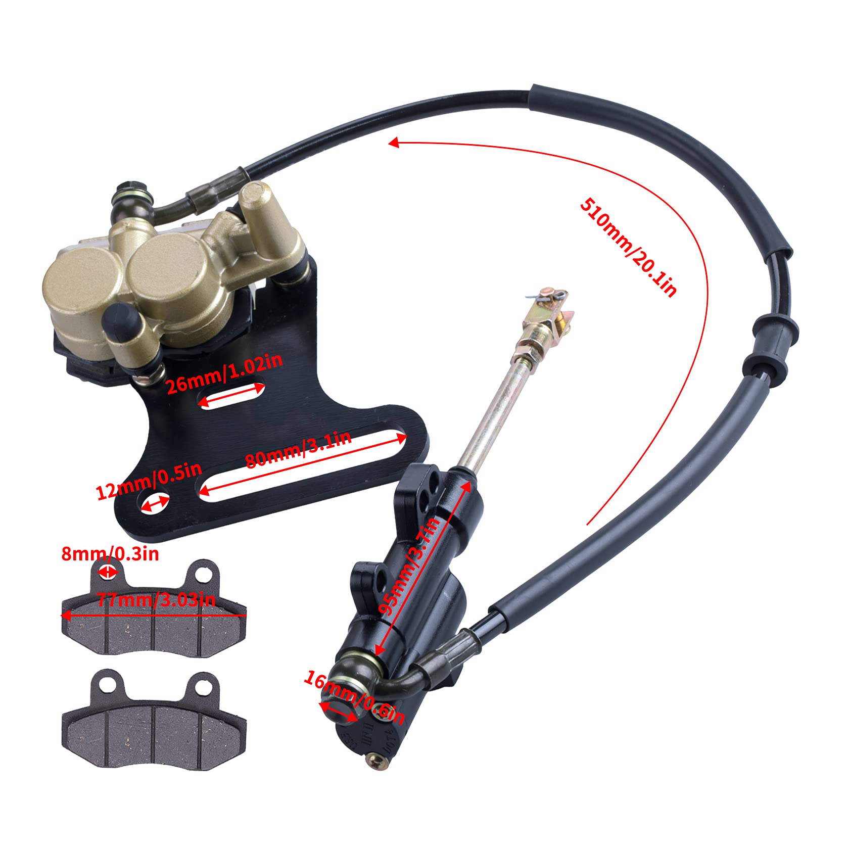 MWMNUN brake fluid included – simplifies maintenance during installation.
