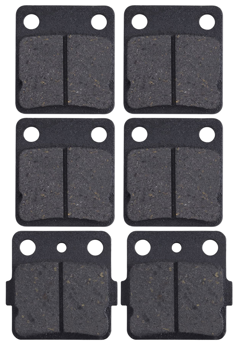 MWMNUN brake pads front close-up showing Kevlar-carbon material for strong braking