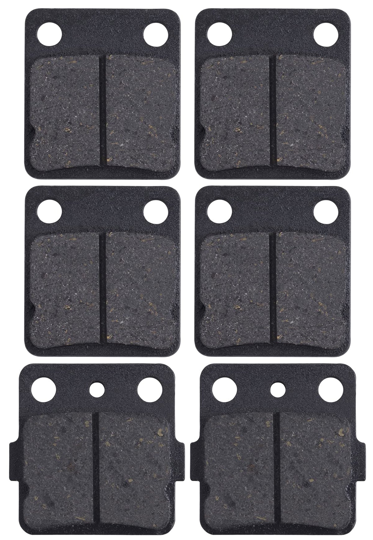MWMNUN brake pads front close-up showing Kevlar-carbon material for strong braking