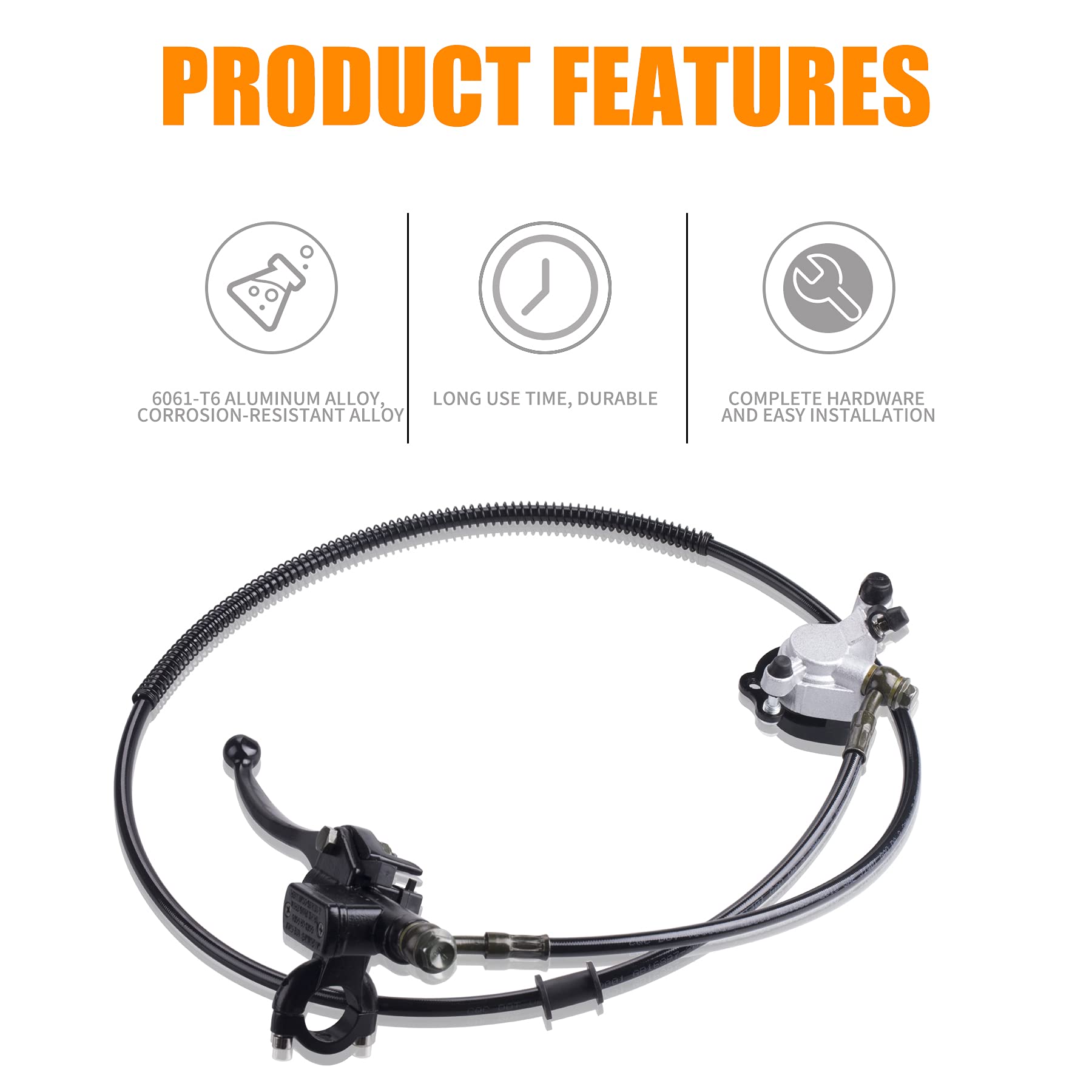 MWMNUN brake pads included ensure reliable grip and quick pad replacement.