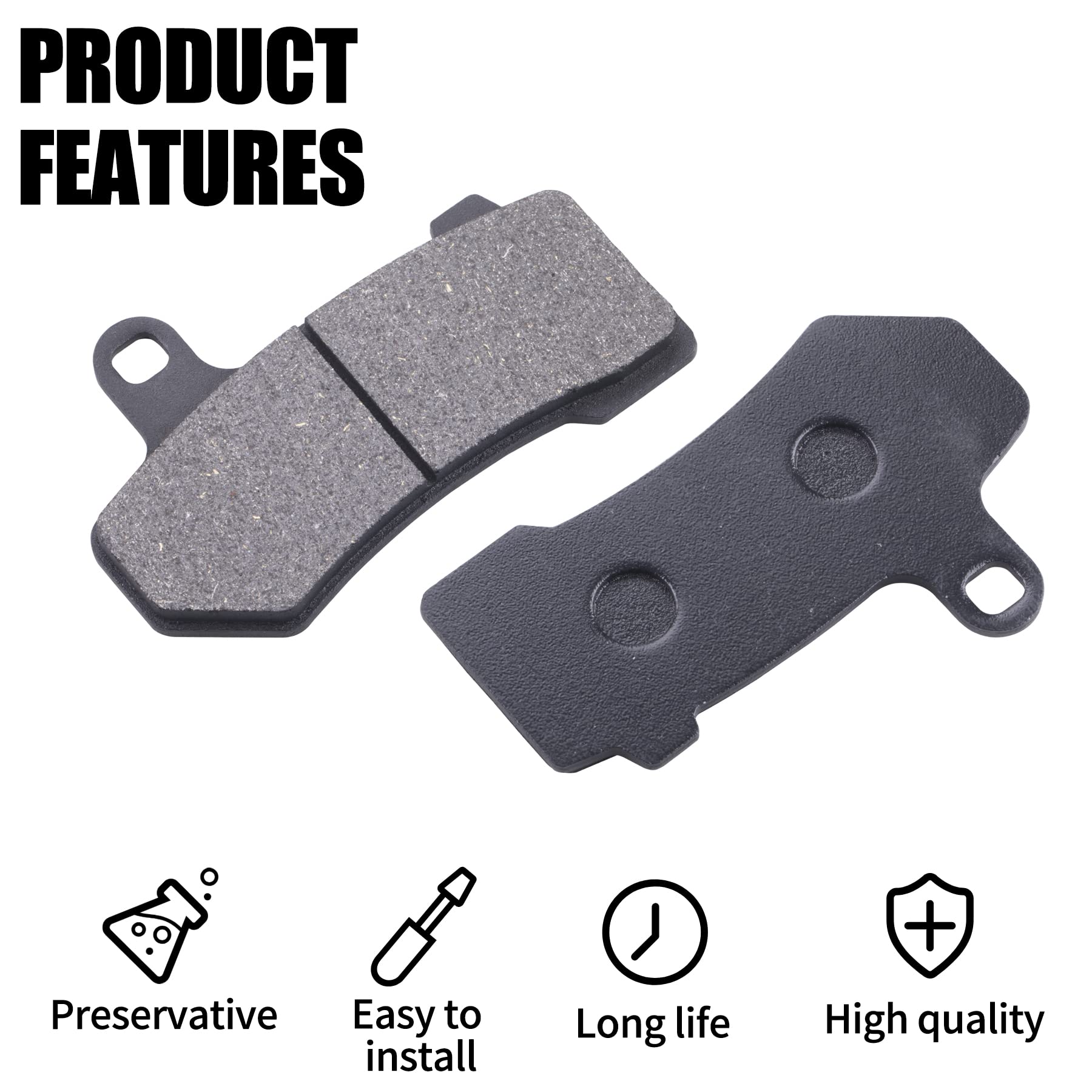 MWMNUN brake pads installed on a Harley caliper for smooth leverage.