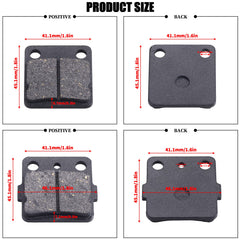 MWMNUN brake pads rear close-up highlighting durable friction surface for all-weather performance