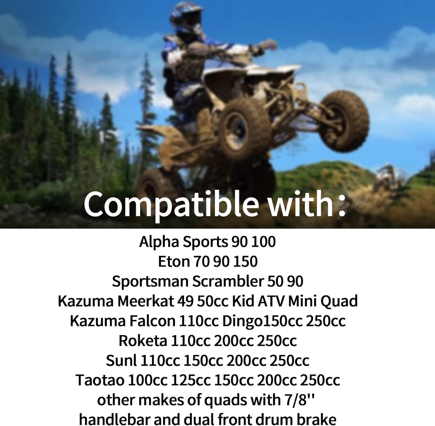 MWMNUN compatible with TaoTao, Kazuma, Roketa, SunL quad brands.