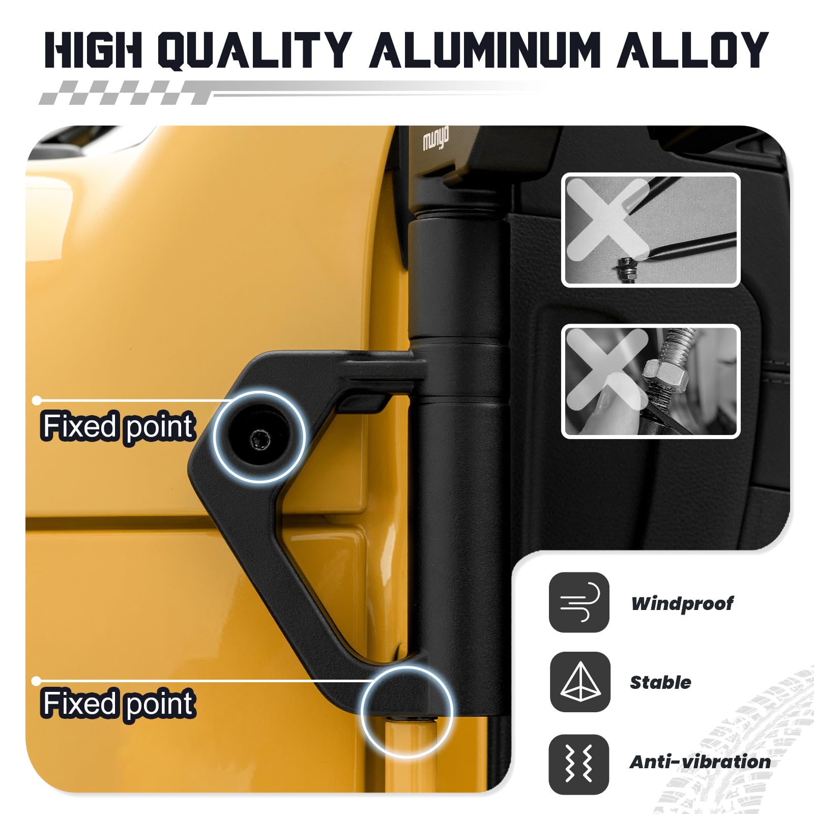 MWNYO blue-light filtering mirror reduces glare for long drives.
