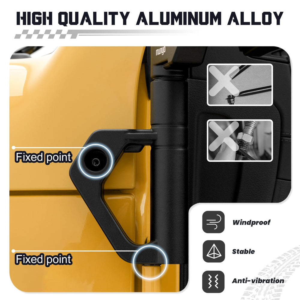MWNYO blue-light filtering mirror reduces glare for long drives.