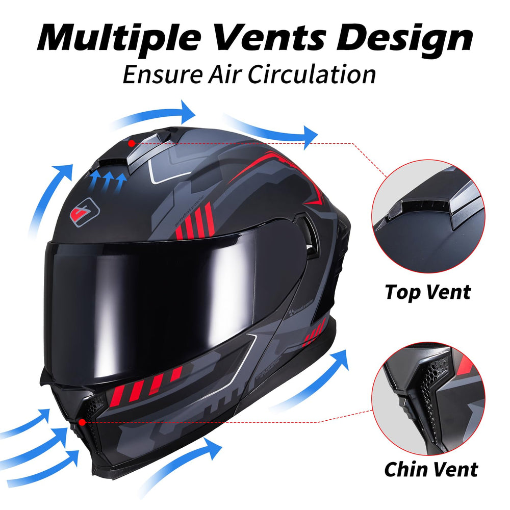 MXJ Gear JR-815 ventilation system keeps airflow steady during rides.