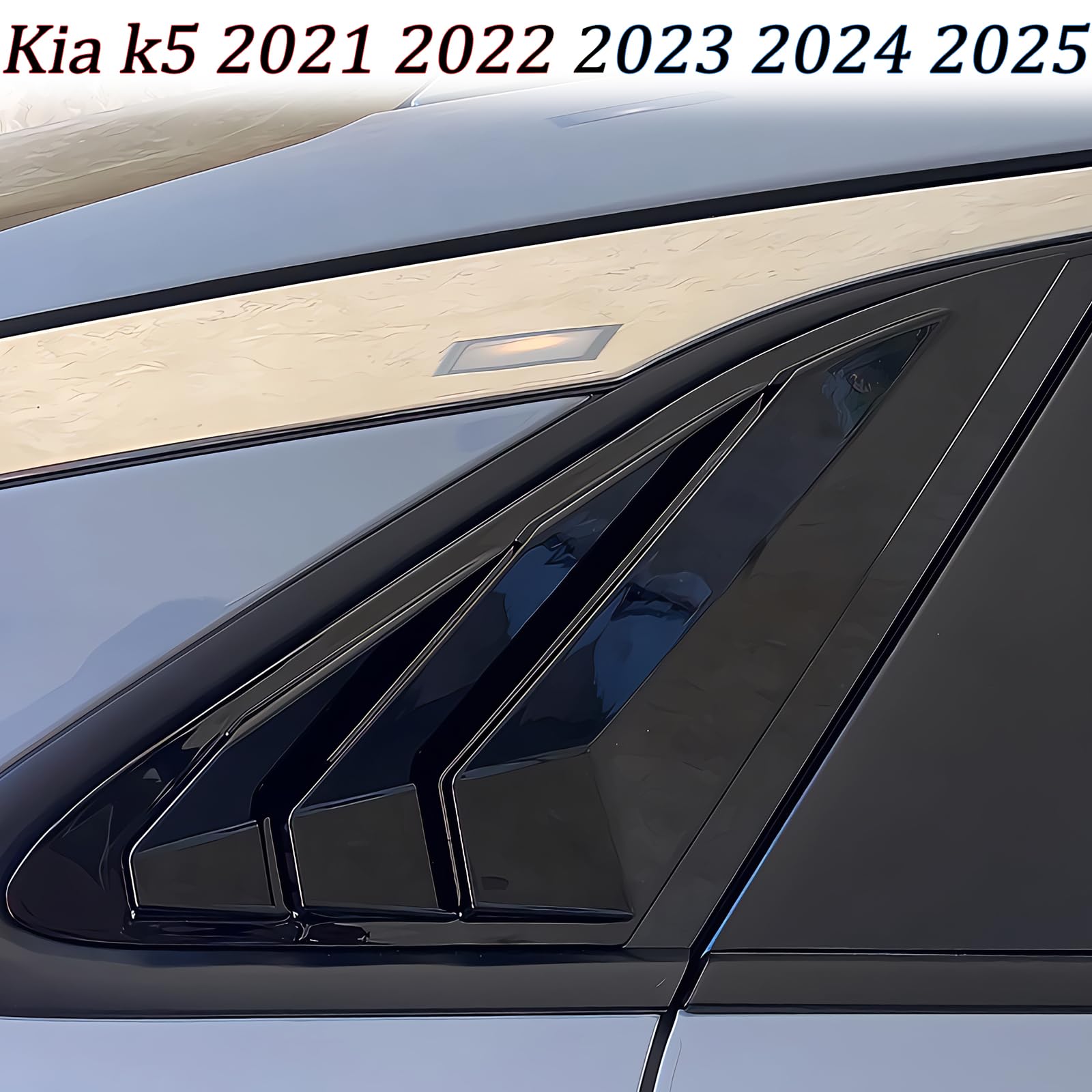 MXkanos window louvers install easily on Kia K5/Optima with strong double-sided tape