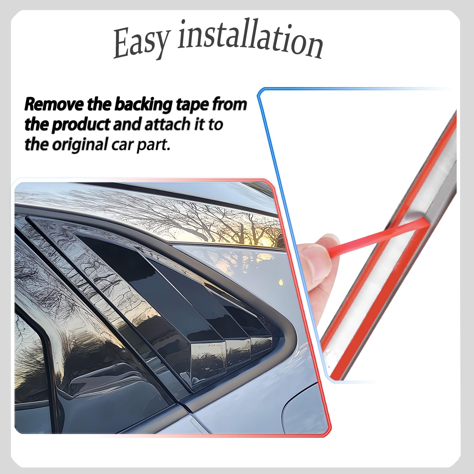 MXkanos 2PCS window louvers for Kia K5/Optima – durable ABS and trusted hold