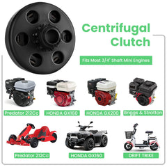 mycheng Predator 212 clutch kit includes #35 chain and hardware for quick setup.