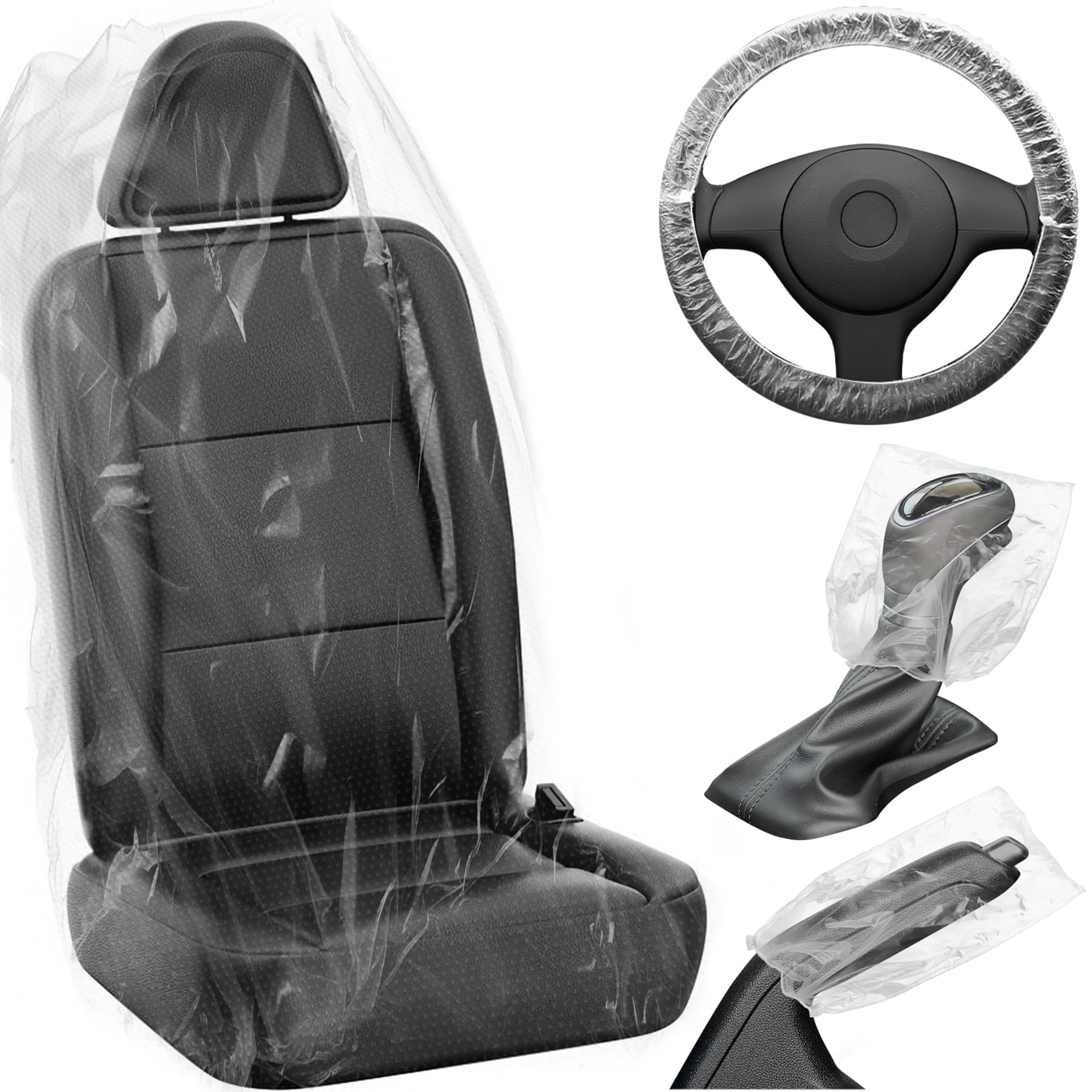MYFAMIREA 250-piece kit box with disposable seat covers, ready for on-the-go protection.