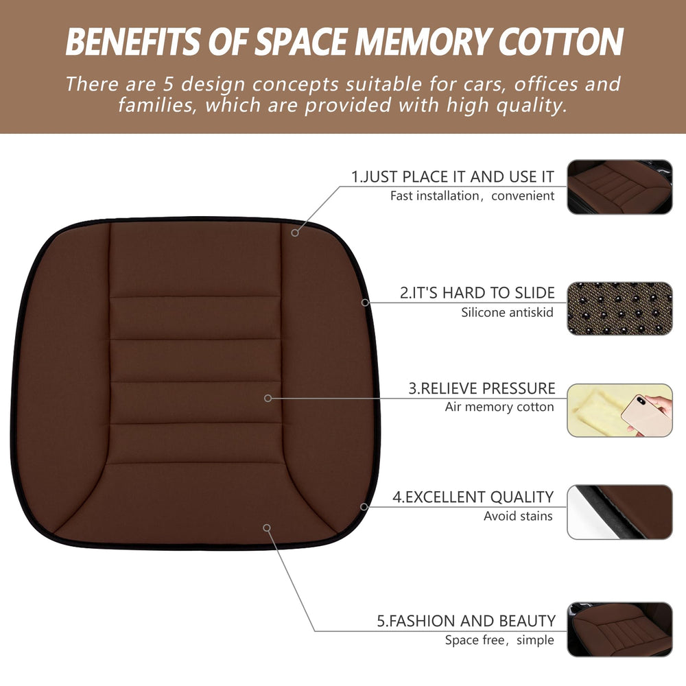 MYFAMIREA cushion on a chair highlighting non-slip bottom.