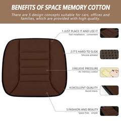 MYFAMIREA cushion on a chair highlighting non-slip bottom.