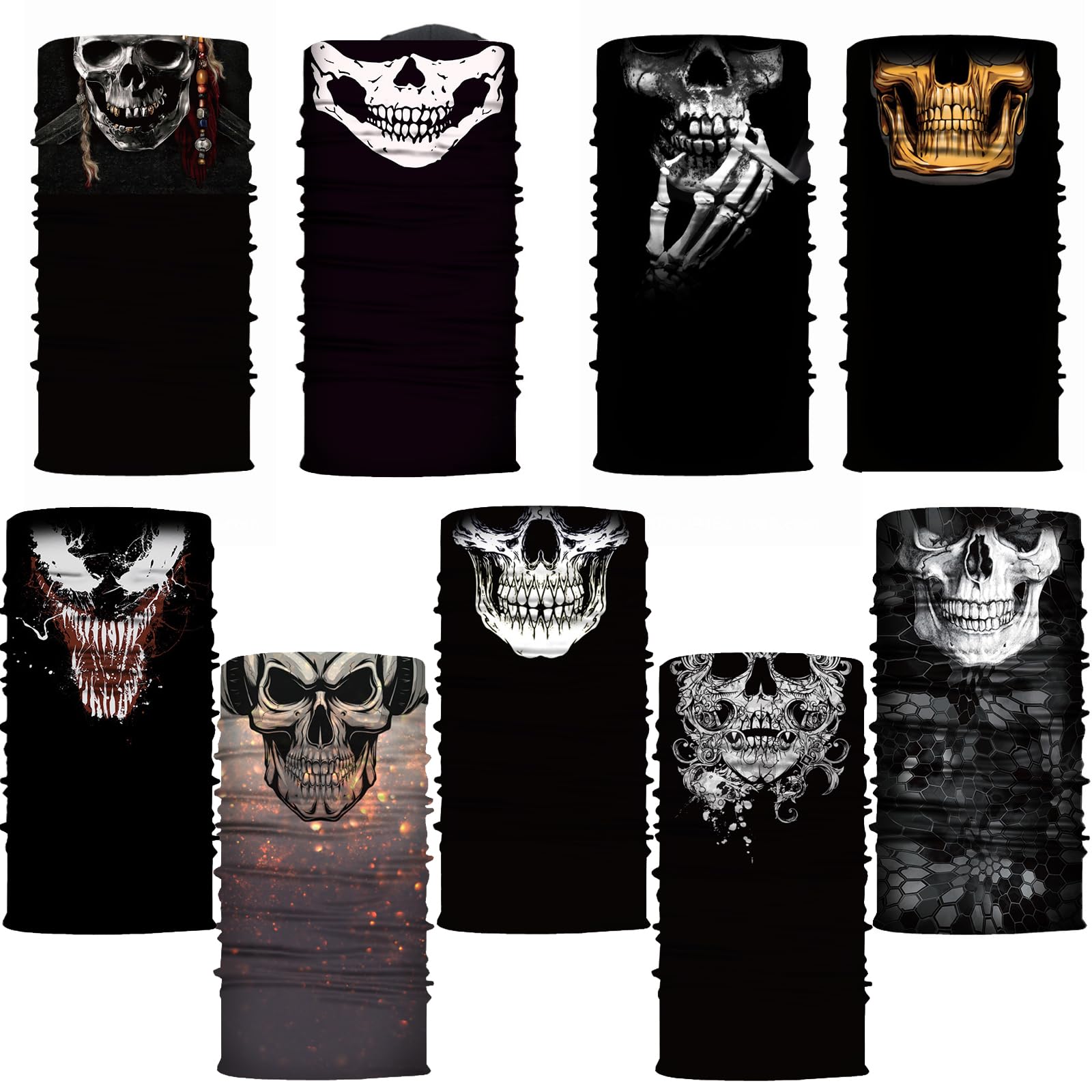 M-YOUNG neck gaiter offers 12 wear options for versatile outdoor coverage and wind protection.