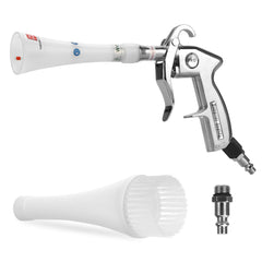 MYPIN aluminium car cleaning gun with tapered nozzle delivers a strong airflow for car interiors.