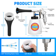 Brush nozzle from MYPIN removes stubborn stains and pet hair