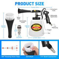 MYPIN car cleaning gun kit nozzle 360-degree rotation for tight gaps