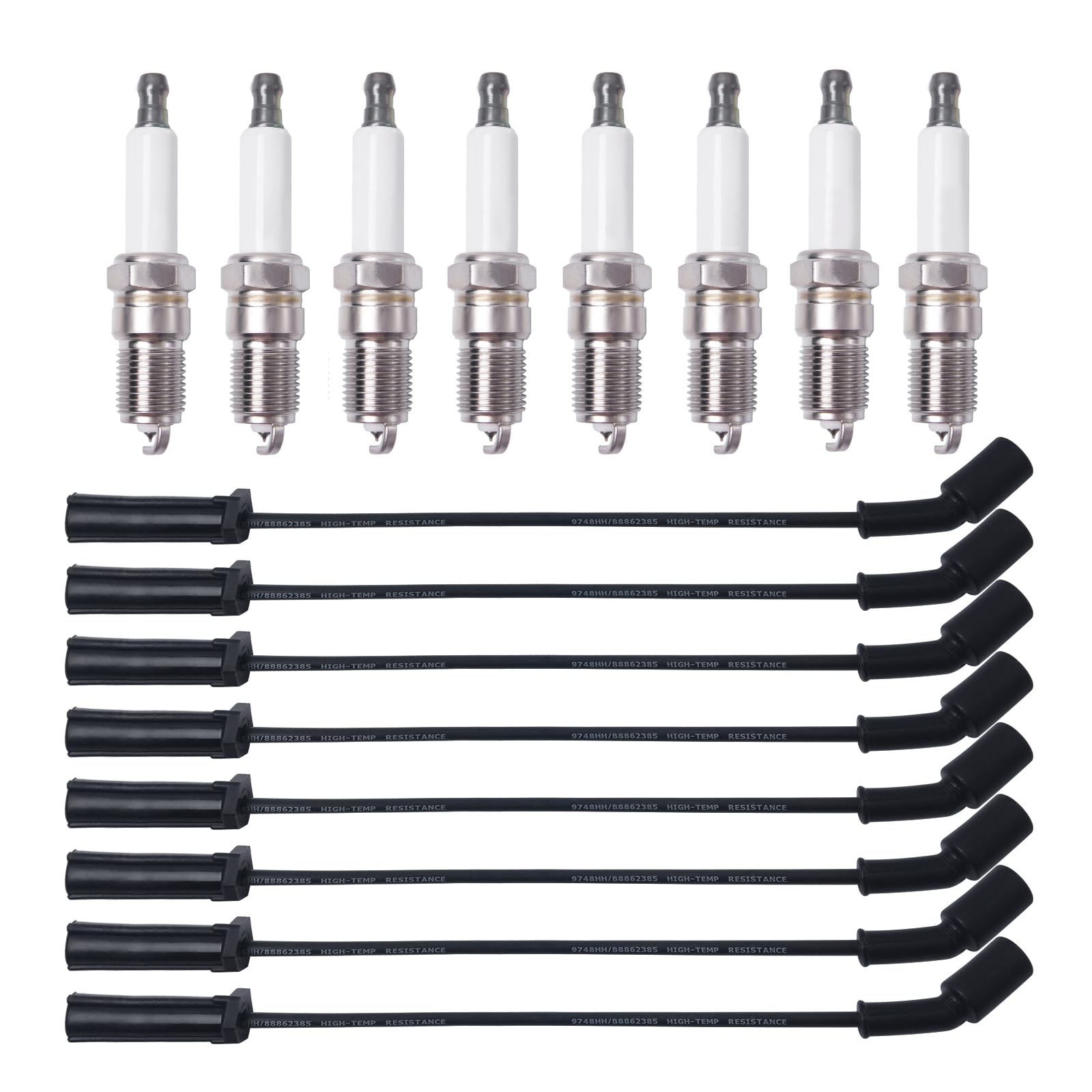 Myreko spark plug wires 9748HH kit for Chevy GMC endure high heat for steady ignition