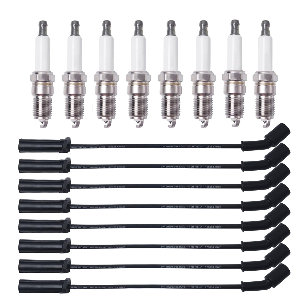 Myreko spark plug wires 9748HH kit for Chevy GMC endure high heat for steady ignition