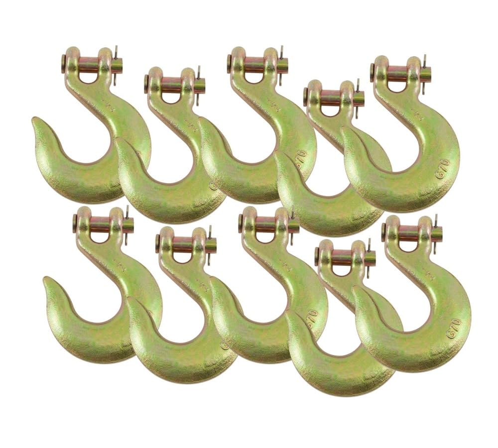 Mytee Products 10-pack half-inch clevis slip hook for heavy trailer tie-downs.