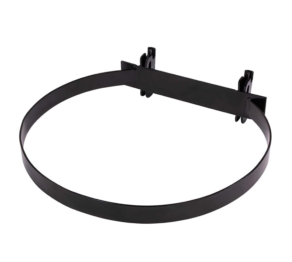 Mytee Products e-track bucket holder mounted on trailer frame showing secure 5-gallon bucket.