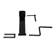 Mytee strap winder handling 2-4 inch straps on a trailer