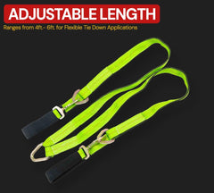 Cordura sleeve close-up shows durability and axle protection for roadside and yard use