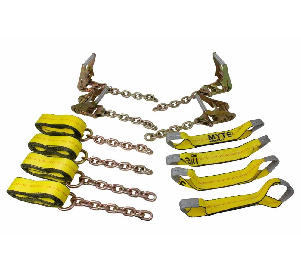 Mytee Roll Back Tie-Down System durable polyester webbing for minimal stretch