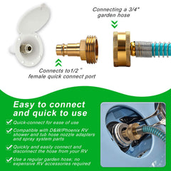 MytheeTale brass fittings close-up showing durable leak-proof connections