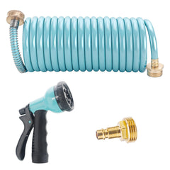 MytheeTale RV exterior shower hose extended for easy outdoor rinsing
