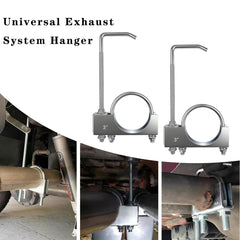 Myzpahn adjustable exhaust hanger installation step demonstrates easy bolt-on setup.
