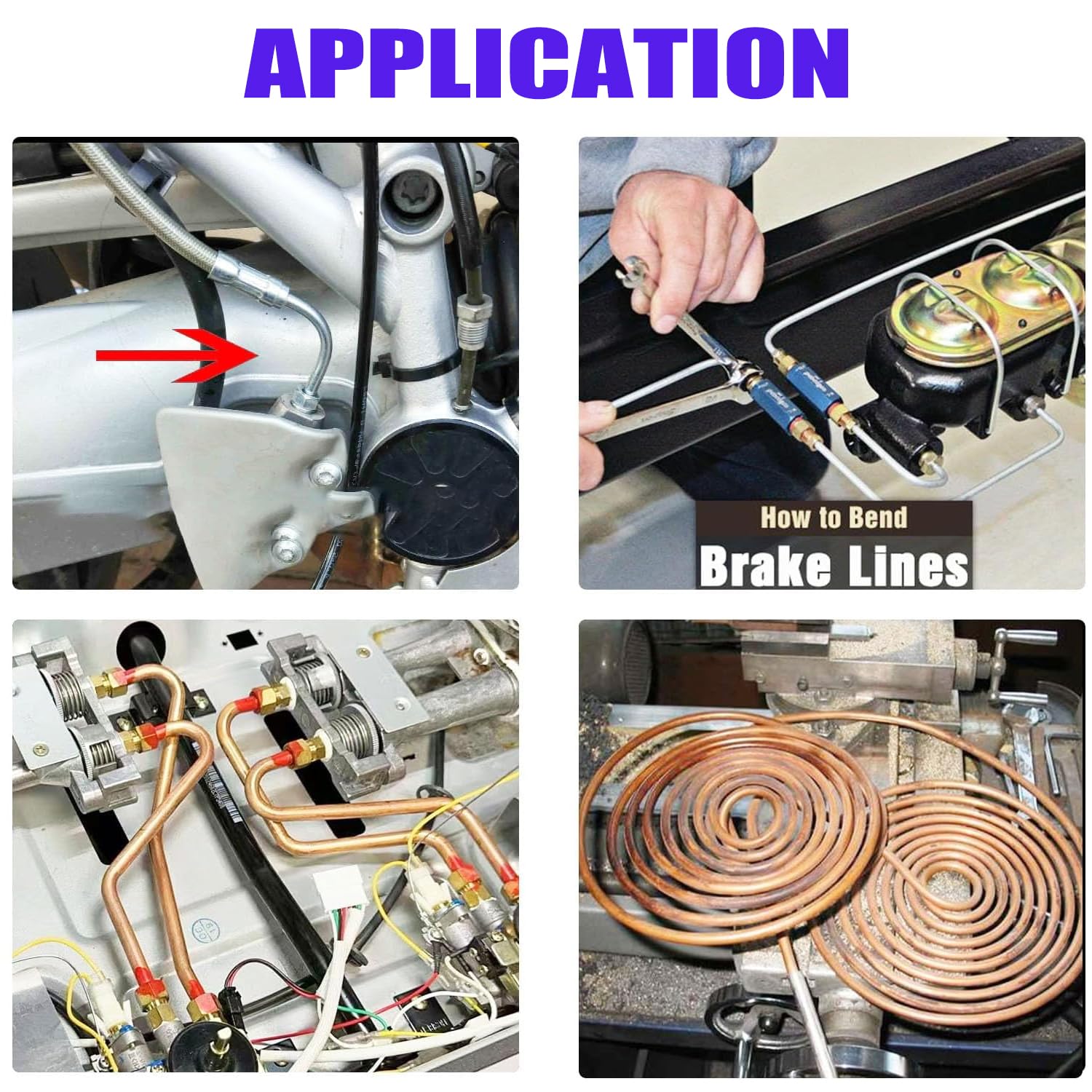 mznowsea brake line in use in a hydraulic system setup