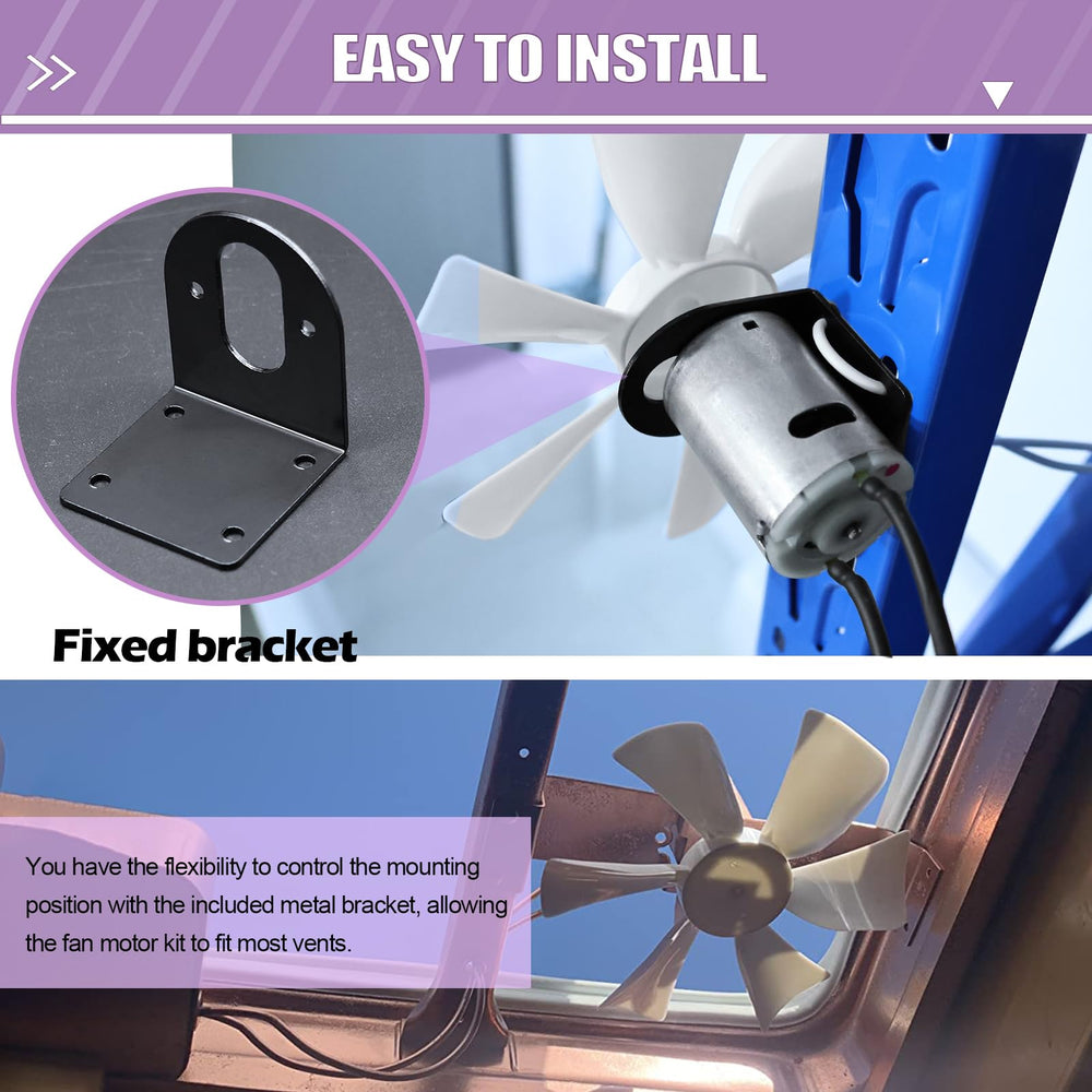 mznowsea white vent fan blade inside camper showing airflow