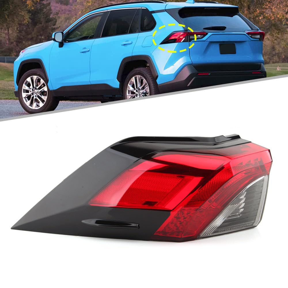 MZORANGE tail light for Toyota RAV4 left driver side with plug-and-play installation.