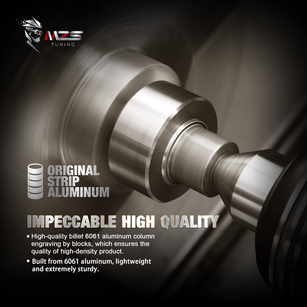 Bolt on installation of MZS drop kit on a 6 lug truck